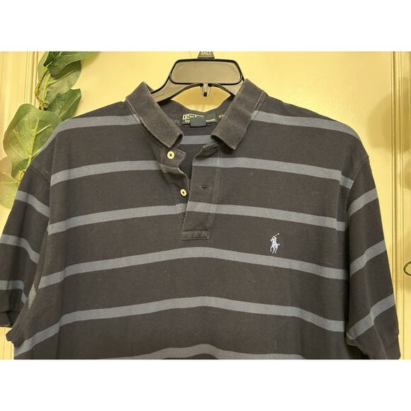 Polo Ralph Lauren Preppy Nautical Stripes Coastal Casual Polo - Picture 2 of 8